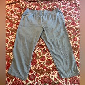 Old Navy High-Waisted Linen-Blend Straight Ankle
Pants